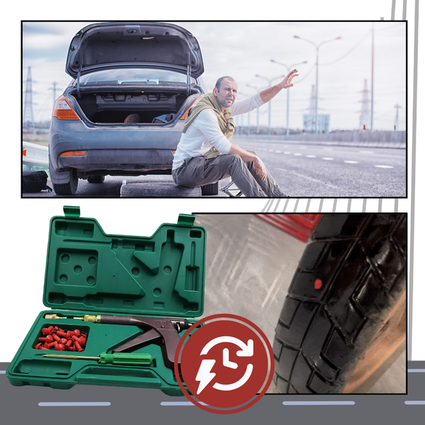 Universal Tubeless Tire Repair Kit For Quick Puncture Fix