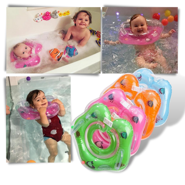 Infant Floating Neck Float With Airbags Leakproof Design And Grip Handles