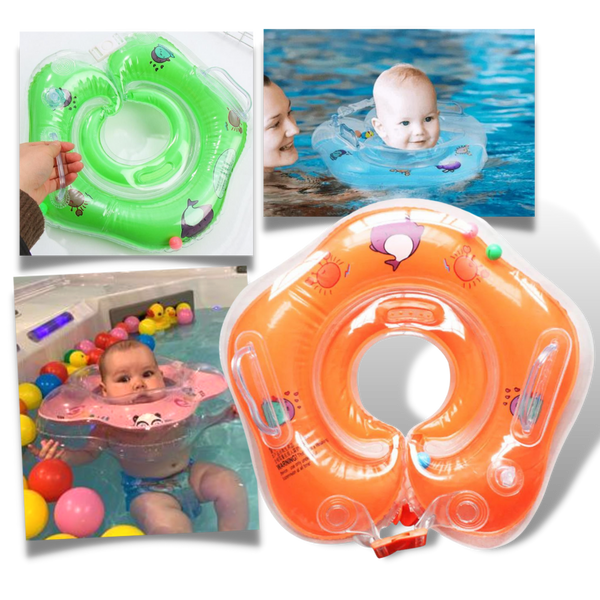 Infant Floating Neck Float With Airbags Leakproof Design And Grip Handles
