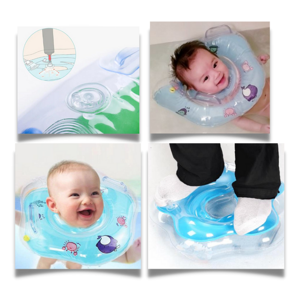 Infant Floating Neck Float With Airbags Leakproof Design And Grip Handles