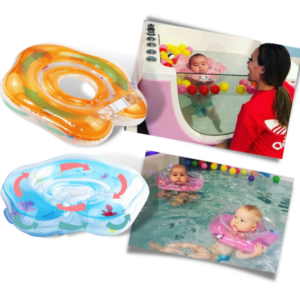 Infant Floating Neck Float With Airbags Leakproof Design And Grip Handles