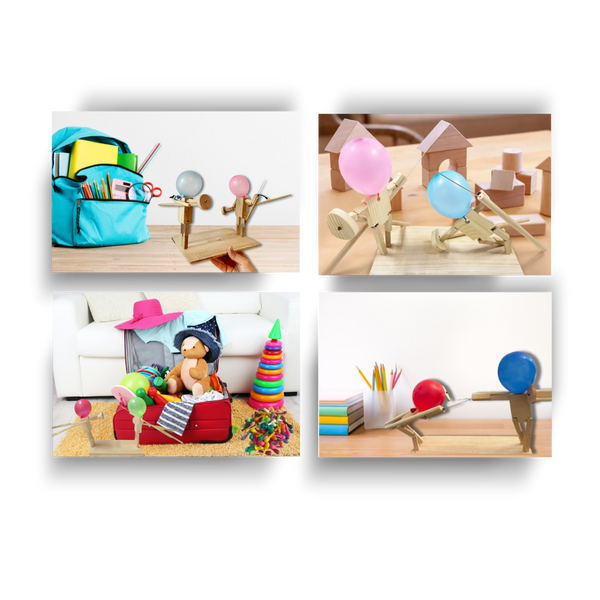 Bamboo Balloon Fencing Game Promotes Active Family Play
