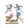 Bamboo Balloon Fencing Game Promotes Active Family Play