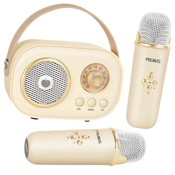 Kids Bluetooth Mini Karaoke System With Dual Microphones And Effects