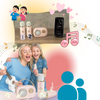 Kids Bluetooth Mini Karaoke System With Dual Microphones And Effects