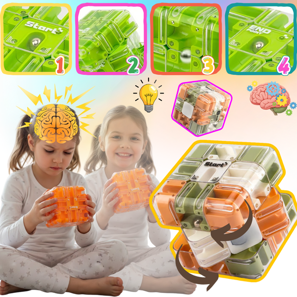 Smart Maze Cube Puzzle For Logic, Focus And Coordination