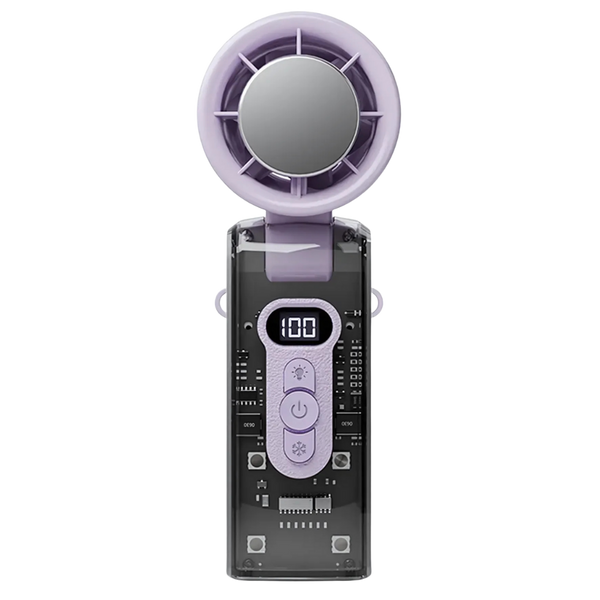 Portable Handheld Fan With Instant Cooling And Foldable 90 Degree Tilt