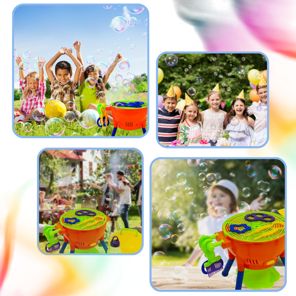 Bubble Barbecue Grilling Toy With Automatic Bubble Blower For Outdoor Play