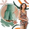 Swim Romper With Built In Bra And Tummy Control And Water Resistant