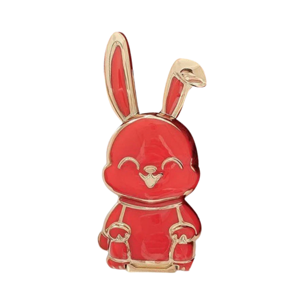 Bunny Shaped Phone Stand Foldable For Desk With Strong Adhesion