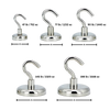 Premium Magnetic Grip Hooks With Forty Pound Holding Power For Home And Travel