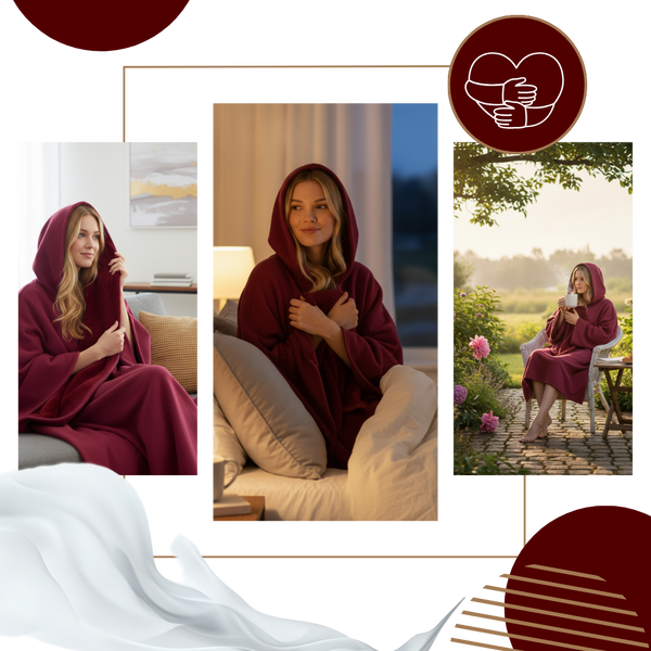 Weighted Cloak Hoodie For Calming Comfort And Soft Warmth