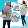 Premium Utility Hoodie With Integrated Backpack Panel For Hands Free Carry