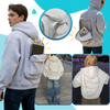 Premium Utility Hoodie With Integrated Backpack Panel For Hands Free Carry