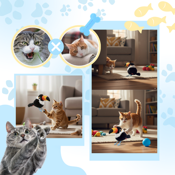 Cat Lifelike Interactive Bird Toy Keeps Indoor Cats Active