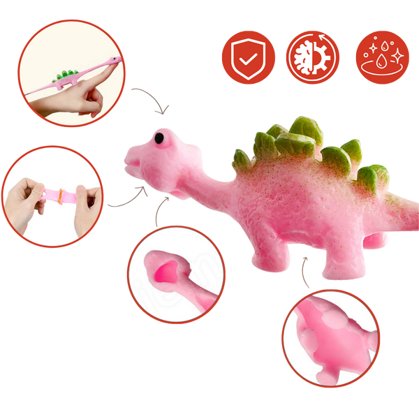 Sticky Slingshot Dinosaur Toy For All Ages With Fun, Collectible Play