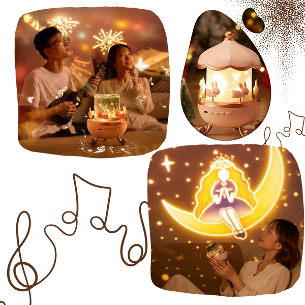 Starry Night Light Projector With Calming Sounds For Nursery