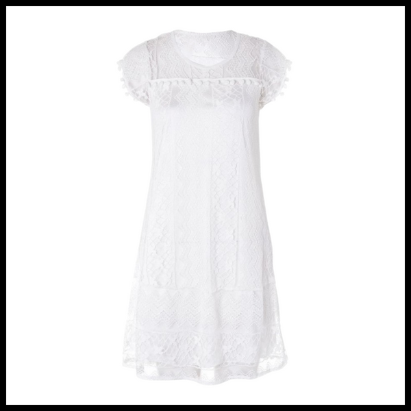 Boho Lace Mini Dress With Soft Breathable Cotton For All Day Wear