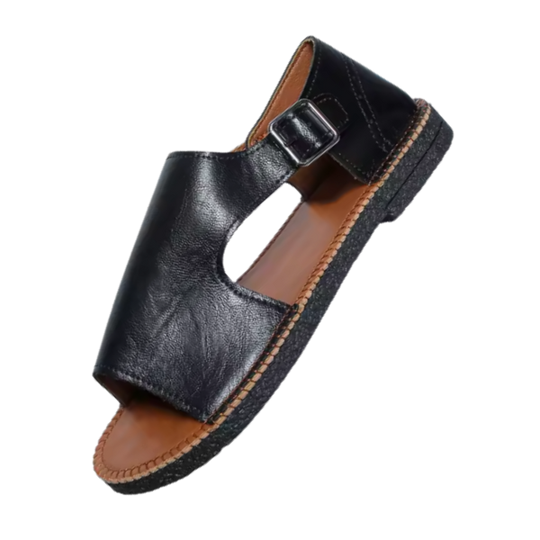 Vegan Leather Orthopedic Sandals With All Day Comfort And Non Slip Sole
