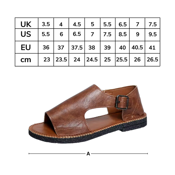Vegan Leather Orthopedic Sandals With All Day Comfort And Non Slip Sole