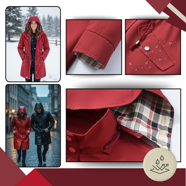 Lightweight Waterproof Trench Coat With Detachable Hood