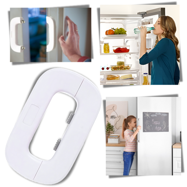 Kid Safe Fridge Door Lock With Easy Setup And Auto Locking