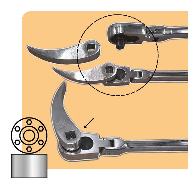 Premium Chrome Vanadium Crow Bar With Heat Treated Adjustable Leverage