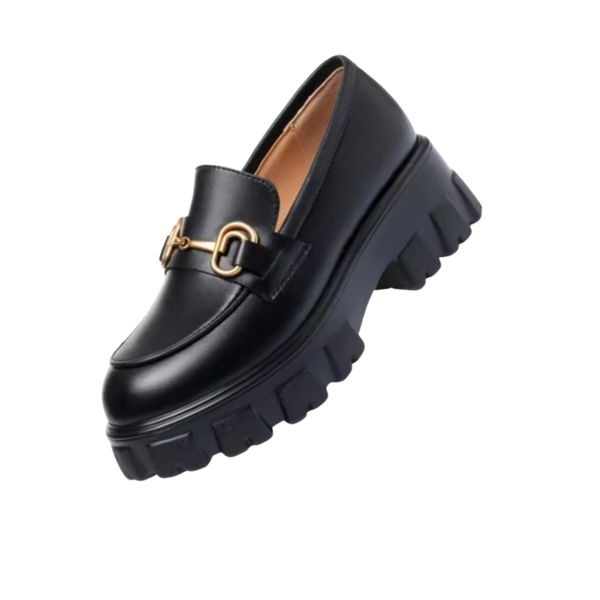 Premium Leather Loafers With Cushioned Comfort And Anti Slip Sole