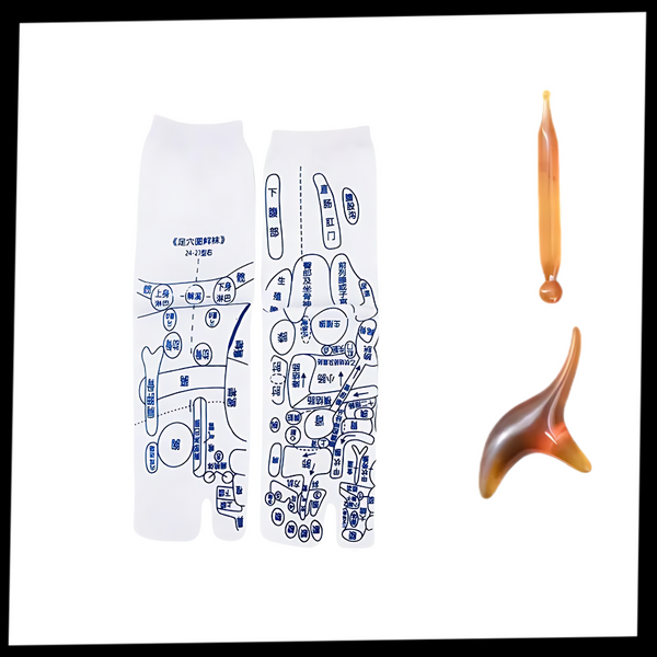 Reflexology Socks For Enhanced Circulation With Trigger Point Massage