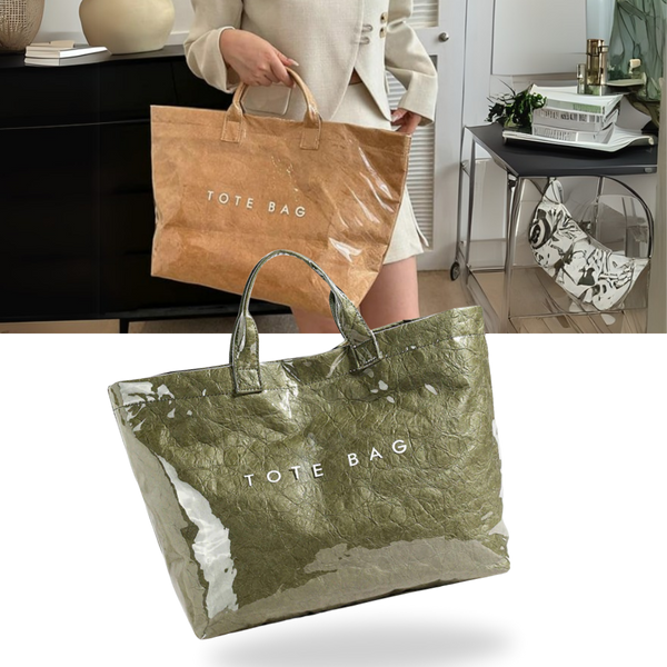 Premium Waterproof Tote Bag With Spacious Interior For Work Or Leisure