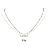Three Stone Zircon Necklace With Timeless Shine And Free Movement