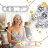 Three Stone Zircon Necklace With Timeless Shine And Free Movement