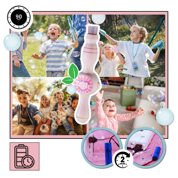 Radiant Bubble Wand For Safe Glowing Bubbles And Sensory Play