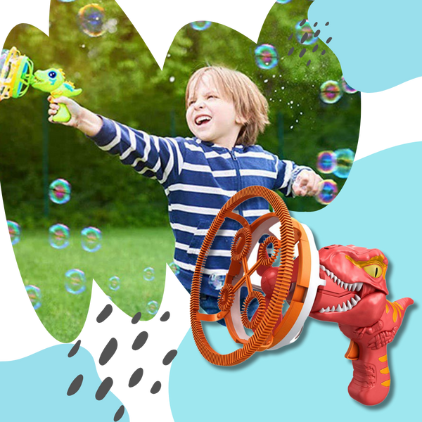 Dinosaur Bubble Machine For Kids Portable Colorful Bubbles