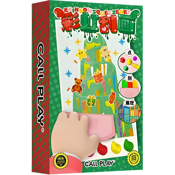 Mess Free Colorful Squeegee Art Kit With Postcards For Kids