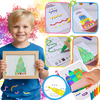 Mess Free Colorful Squeegee Art Kit With Postcards For Kids