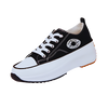 Breathable Canvas Platform Sneaker With Slip Resistant Comfort