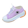 Breathable Canvas Platform Sneaker With Slip Resistant Comfort