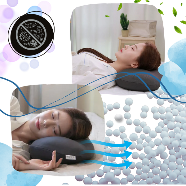 Cooling Bead Infused Cloud Pillow For Restful Sleep And Fresh Mornings
