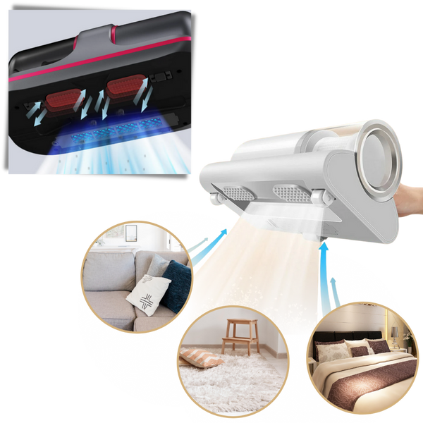Cordless UVC Mite Vacuum For Allergy Relief And Sterilization