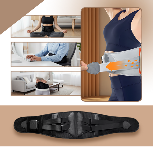 Corseted Sciatica Massager For Pain Relief With Dual Heat