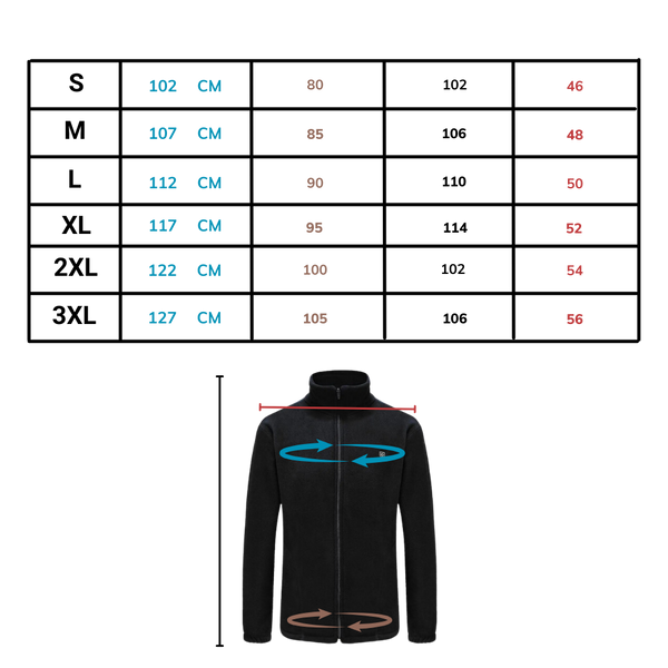 Premium Heated Fleece Jacket With Four Zone Heating For All Day Warmth