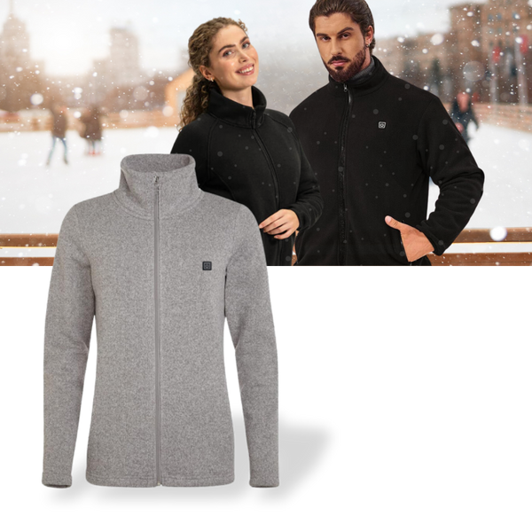 Premium Heated Fleece Jacket With Four Zone Heating For All Day Warmth