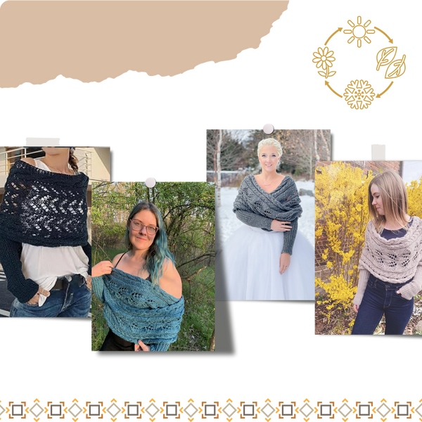 Boho Knit Shrug for Year Round Comfort One Size Fits All