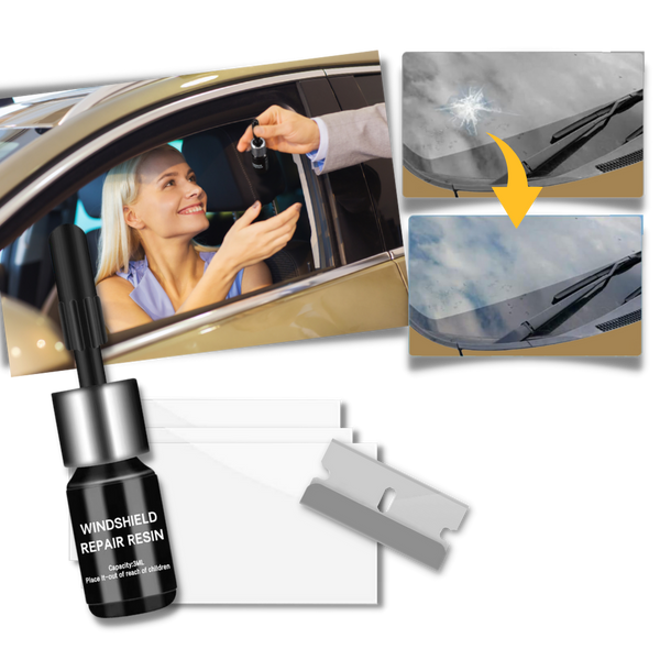 DIY Windshield Crack Repair Kit For Fast Clear Long Lasting Fix