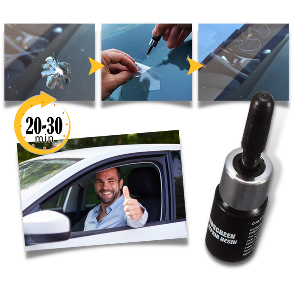 DIY Windshield Crack Repair Kit For Fast Clear Long Lasting Fix