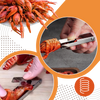 Crawfish Shelling Tool With Effortless Meat Separation And Ergonomic Grip