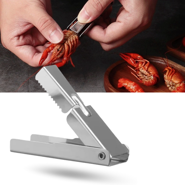Crawfish Shelling Tool With Effortless Meat Separation And Ergonomic Grip