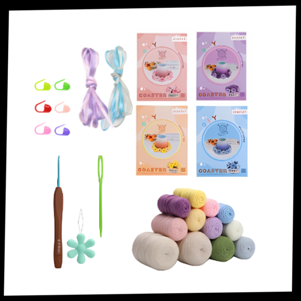 DIY Colorful Coaster Kit For Relaxing Crafting Experience