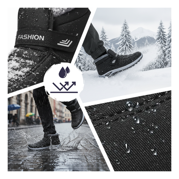 Thermal Cushioned Winter Boots With Non Slip Grip Sole Warm And Dry